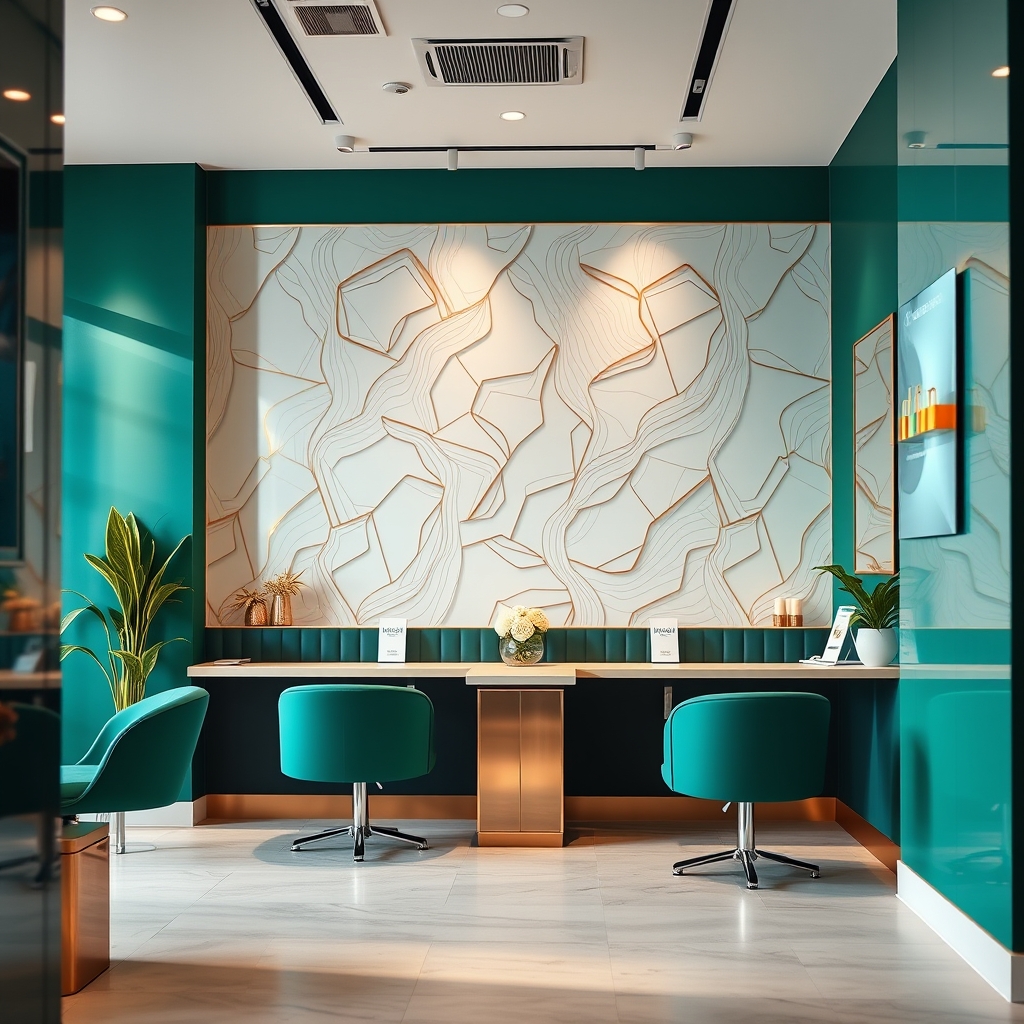 Detailed manicure work in a premium salon